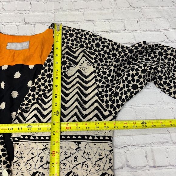 Vintage Platinum by Dorothy Schoelen Blouse Top Shirt Size Large Artsy C048 -2 - Picture 3 of 16